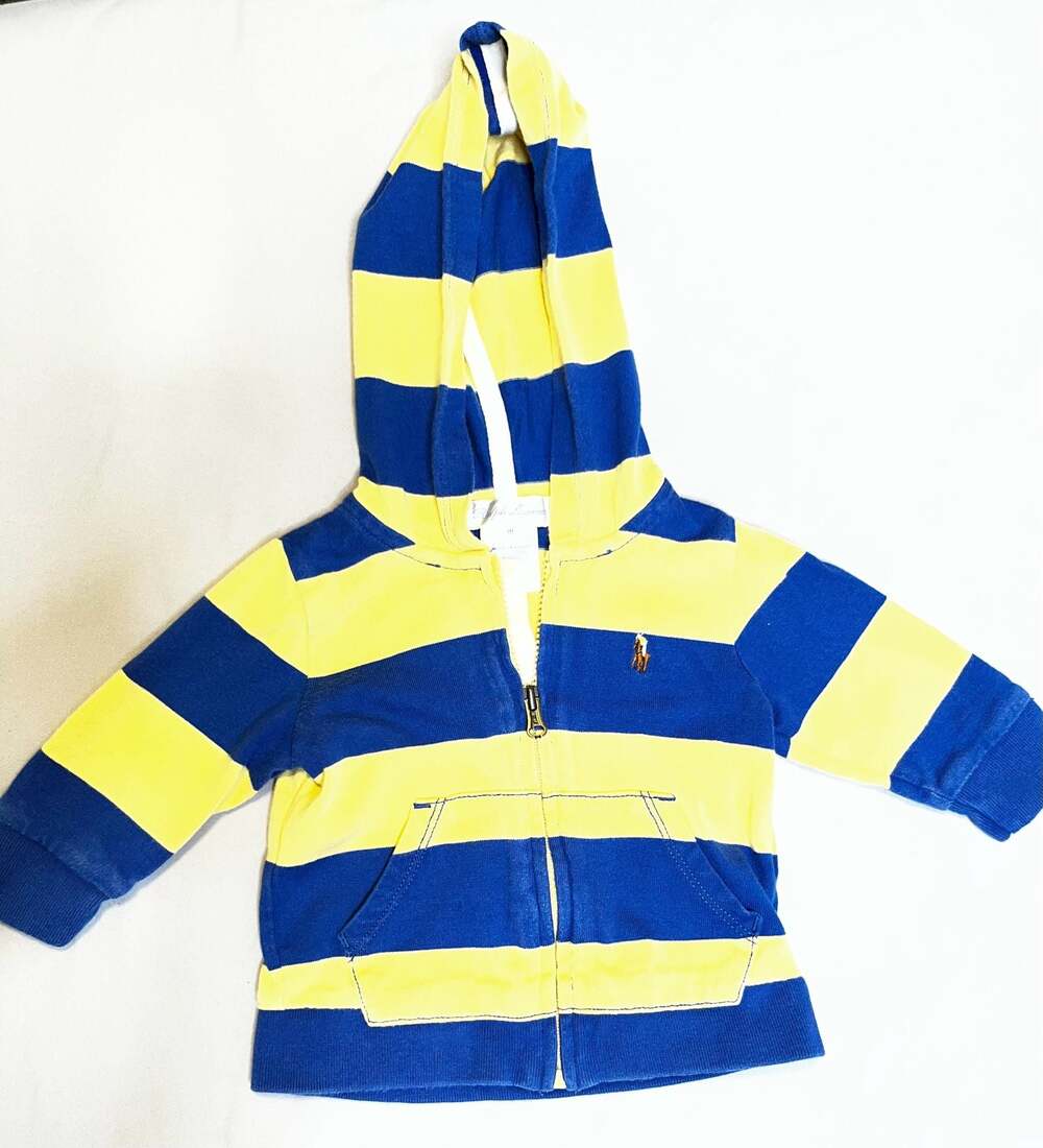 Polo Ralph Lauren Baby Boys Striped Zip-Up Hoodie